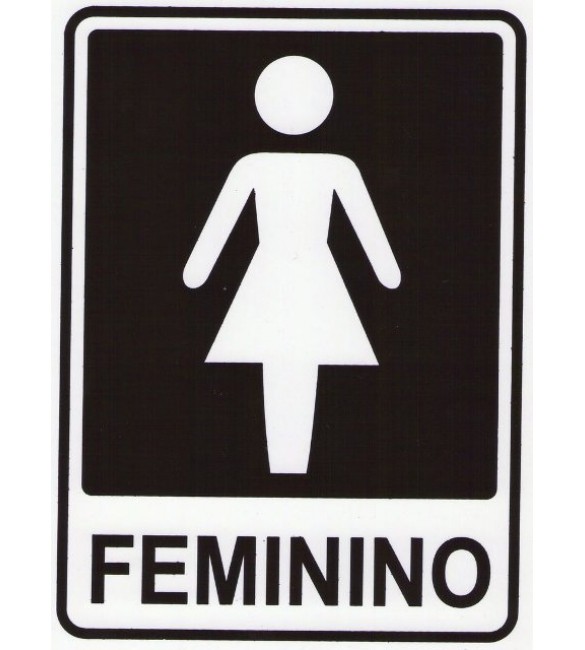 Placa de Sinalização - Feminino - Pacific